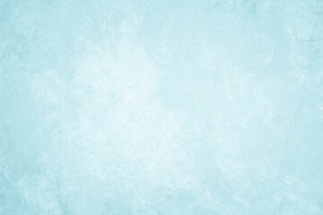 Pastel blue and white concrete stone texture for background in summer wallpaper. Cement and sand wall of tone vintage. Concrete abstract wall of light cyan color, cement texture mint green for design.