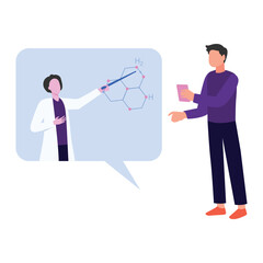 Fototapeta premium Doctor consulting Vector illustration which can easily modify or edit which can easily modify or edit