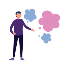 Depression Vector illustration which can easily modify or edit which can easily modify or edit