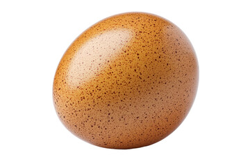 Brown egg image isolated on white perfect for restaurant branding nutrition content and educational materials