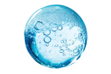 Isolated bubble sphere PNG with transparent background ideal for air water or dreamy themed compositions