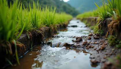 Obraz premium Nature Documentary Landscape – Forests, Flowers, Rivers, Valleys, and Light-Driven Scenes