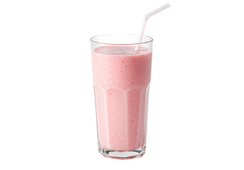 Refreshing Strawberry Smoothie Recipe Delicious and Healthy Drink on Transparent background