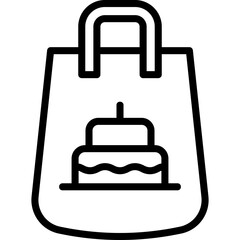 Birthday Souvenir Line Icon