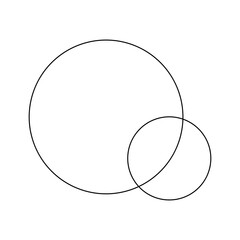 circles shape outline design element