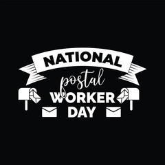 National Postal Worker Day. July 1. Holiday concept. Template for background, banner, card, poster with text inscription