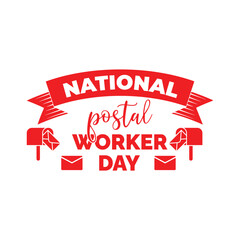 National Postal Worker Day. July 1. Holiday concept. Template for background, banner, card, poster with text inscription