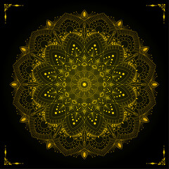 Luxury Golden Mandala Design – Creative Vector for Greeting Card, Invitation, Digital Cover, Wedding Packaging, Ornamental Poster, Festive Background, Premium Print, Decorative Template, Celebration