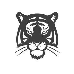 Obraz premium Fierce Tiger Illustration: A majestic tiger, depicted in a bold and striking illustration, embodies strength, power, and untamed wilderness.