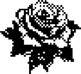 Dark Aesthetic Dithering Graphic Element