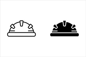 Helmet icon vector illustration. Construction helmet icon. for web, ui, and mobile apps	
