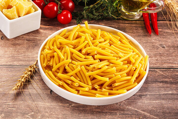 Italian pasta Maccherony for cooking
