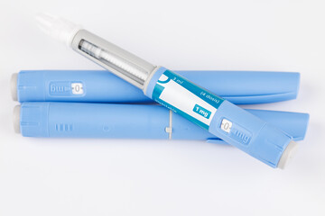 Modern Semaglutide pens arranged for metabolic treatment photo session