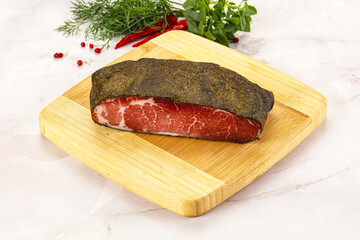 Delicous tasty dry pork jerky