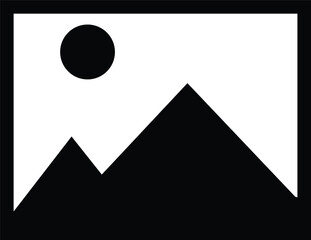 pyramids of giza vector minimalist landscape, geometric shapes, black and white, high contras vector-like illustration