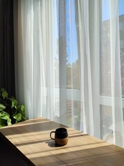 Minimal cup on a light background