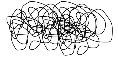 dna strand on white background  Abstract scribbles, chaotic lines, black and white, tangled threads, continuous line drawing, organic shapes, freeform doodle, messy scrawl, kinetic energy, spontaneous
