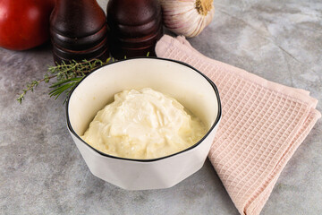 Italian soft young cheese stracciatella