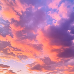 Fototapeta premium Sunset sky over serene landscape nature photography vibrant colors tranquil environment aerial view natural beauty