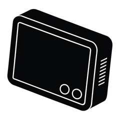 Tablet computer device with keyboard flat icon for apps and websites, Computer tablet device flat vector icon for apps and websites, Computer Screen icons thin line illustrations designs, Computer.