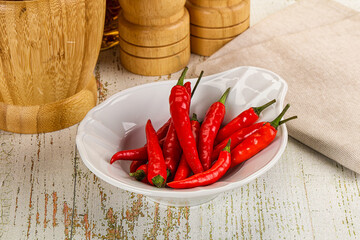 Red hot chili pepper heap
