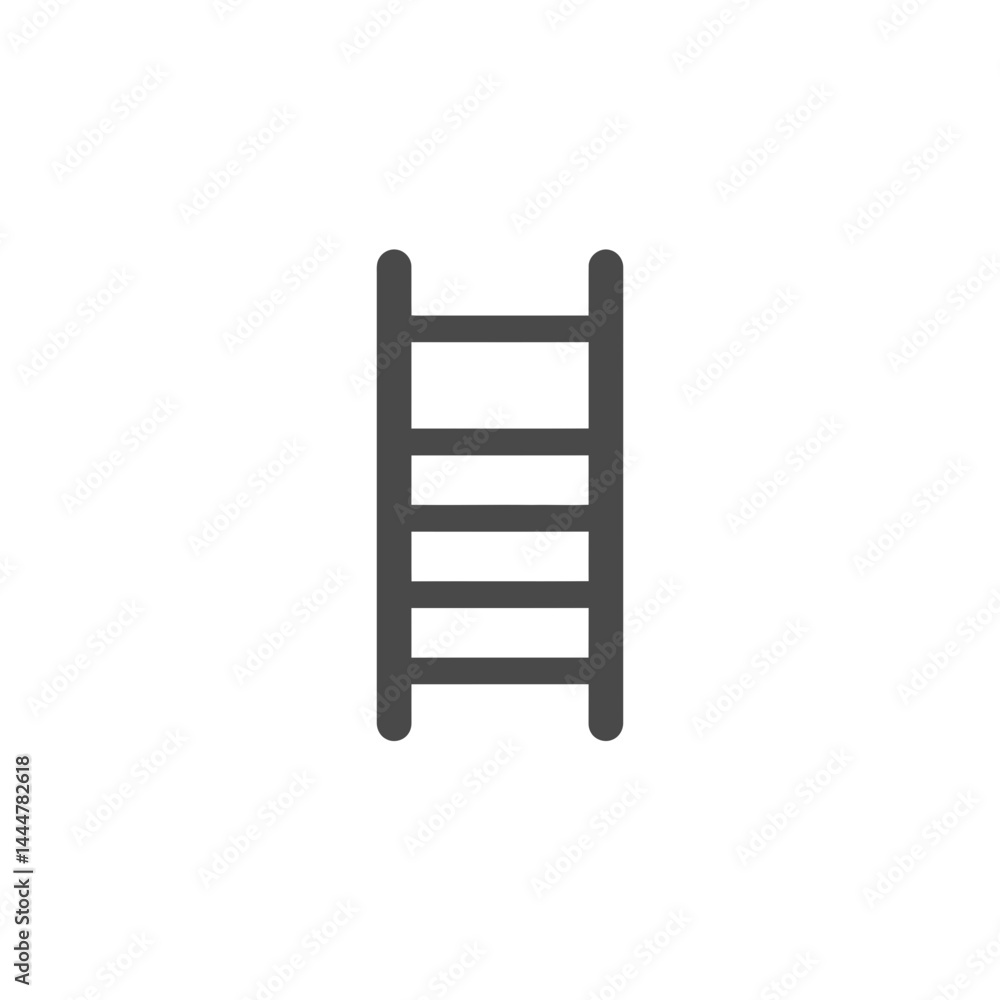 Poster ladder icon: simple and clean design of a ladder icon, perfect for websites, apps and presentations.