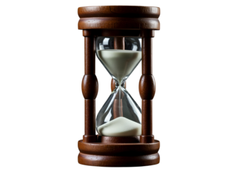 hourglass isolated on transparent background
