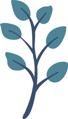 leaves cartoon set 