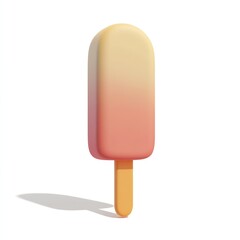 A smooth, gradient popsicle stands out against a plain background.