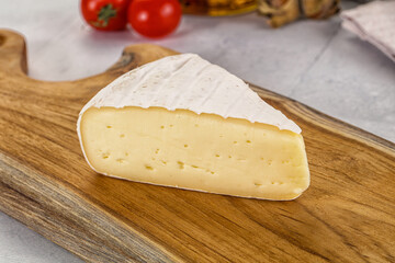 Soft brie cheese with mold