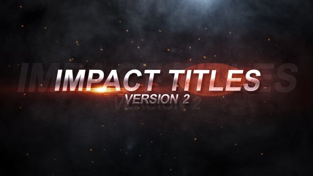 Cinematic Trailer Titles Explosion Text Intro Impact Titles