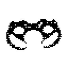 Dark Aesthetic Dithering Graphic Element