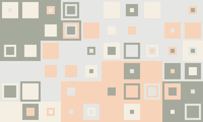 Abstract pastel square pattern.  Modern geometric design ideal for backgrounds, website headers, presentations, or social media.  Soft, calming color palette evokes feelings of serenity and order.