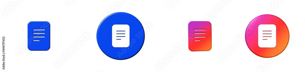 Aufkleber file text bootstrap 3d icon