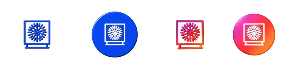 fireworks new years eve 3D icon