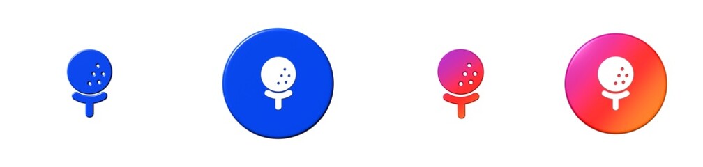 golf sports 3D icon