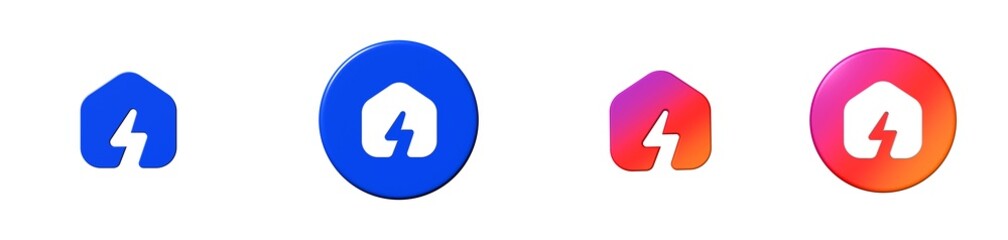 house crack home 3D icon