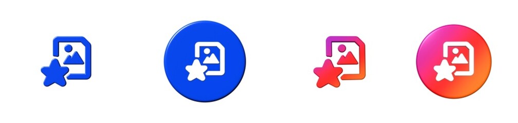 image file files folders 3D icon