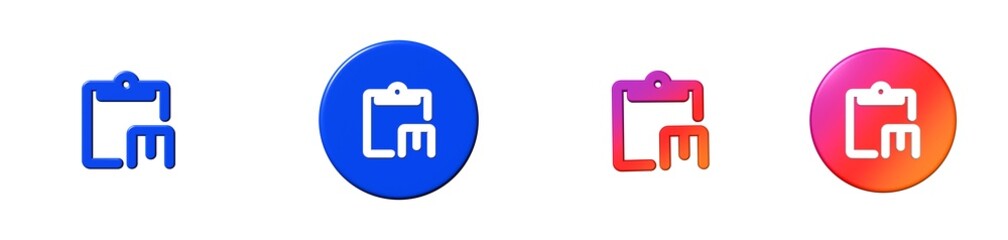 markdown paste text formatting 3D icon