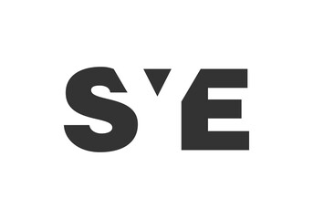 SYE logo design. Initial letter S Y E bold font style for tech startups, consulting, corporate branding. Creative company name, headlines typography identity, trendy logotype.