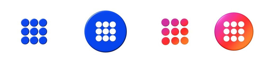 menu essential compilation 3D icon