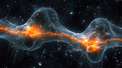 Neuron Firing, Synapse, Microscopic,  Space, Science, Education