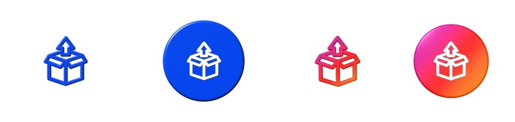 open box ecommerce 3D icon