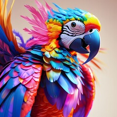 Obraz premium red and yellow macaw