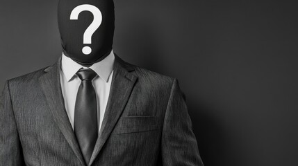 Anonymous Businessman Enigma in Grey.