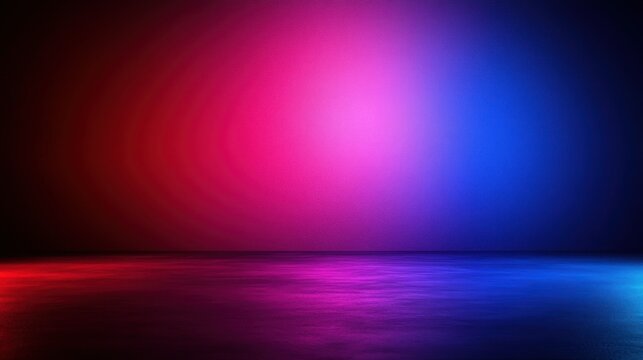 Vibrant neon stage lighting