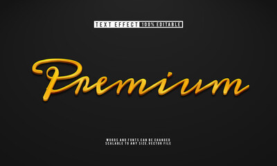 Editable premium gold stylish text effect, exuding elegance and luxury.