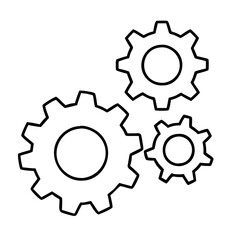 gear wheels icon, gear wheels vector illustration