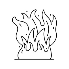 glossy burning fire icon, glossy burning fire vector illustration-simple illustration of glossy burning fire, perfect for glossy burning fire logos and icons