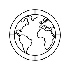 glossy earth icon, glossy earth vector illustration-simple illustration of glossy earth, perfect for glossy earth logos and icons